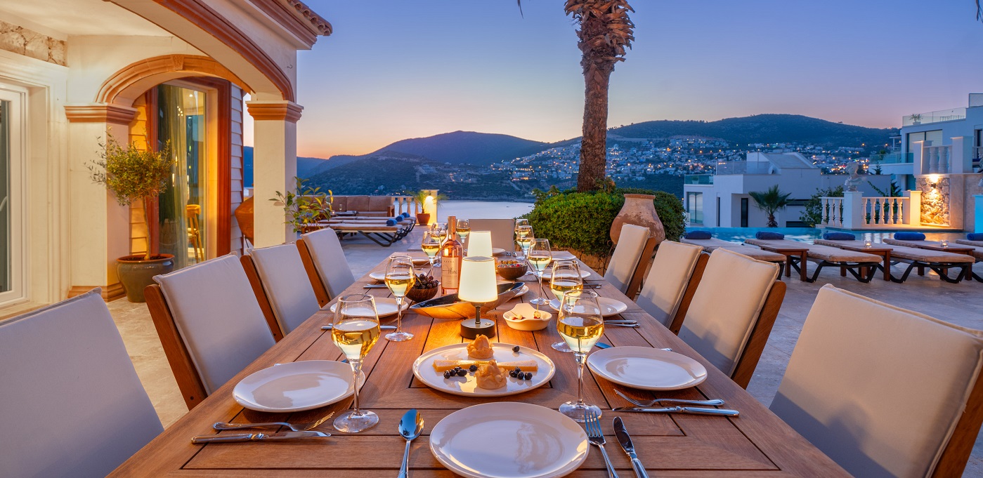 In-villa Turkish breakfast in Kalkan
