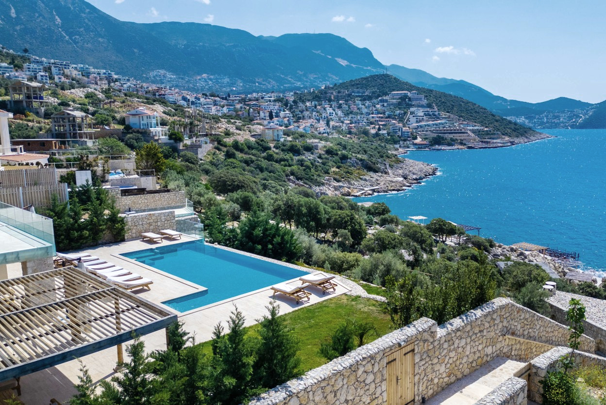 Luxury villas in Turkey on the Turquoise Coast, including Kalkan and the Mediterranean shoreline