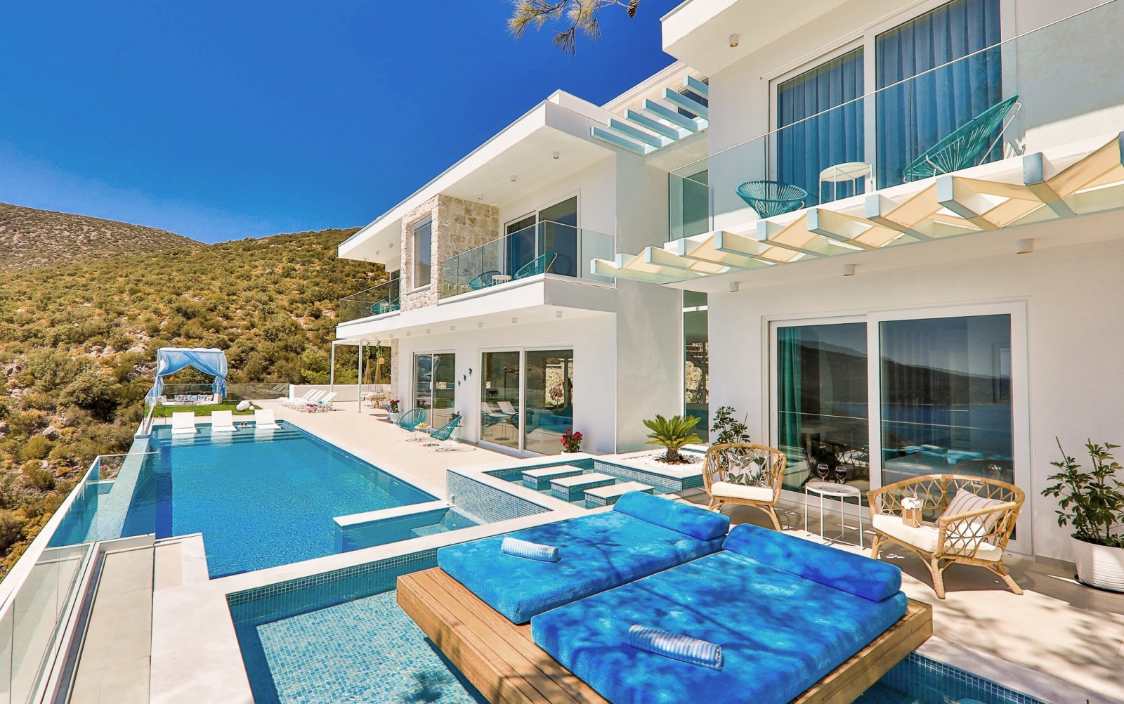 Kalkan villas with heated pools